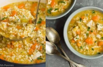 Hen and Rice Soup {Loaded with Veggies &...