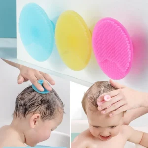 Silicone Shampoo Brush for Baby Infant Bathin...