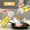 1-2PCS 2in1 Olive Oil Dispenser Bottle 500ml ...