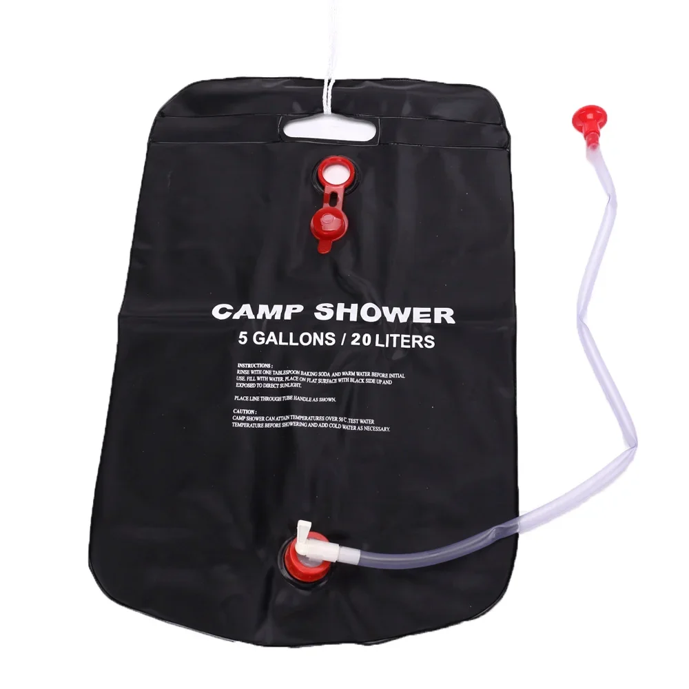 20L Portable Camping Shower Bag Outdoor Travel Hiking BBQ Cycling Beach Swimming Solar Heated Bathing Water Bag - Image 5