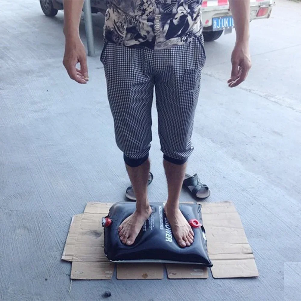 20L Portable Camping Shower Bag Outdoor Travel Hiking BBQ Cycling Beach Swimming Solar Heated Bathing Water Bag - Image 3