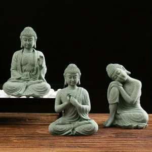 Buddha Statue Fish Tank Decoration Mini Buddh...